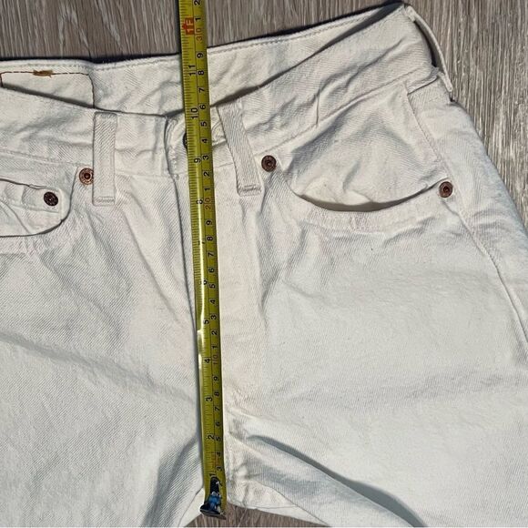 Vintage 90s Levi’s 501 XX USA Jean White Straight Leg Rigid Denim 27 24 x 29 2 - Picture 7 of 12